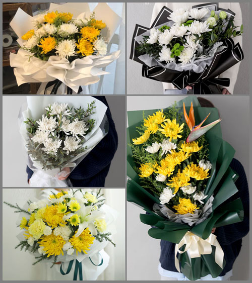 浙江省金华磐安县安文镇羊山头村白事花束代送